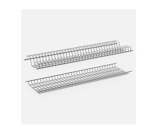 Colapiatti pensile cromato 86 cm senza vassoio