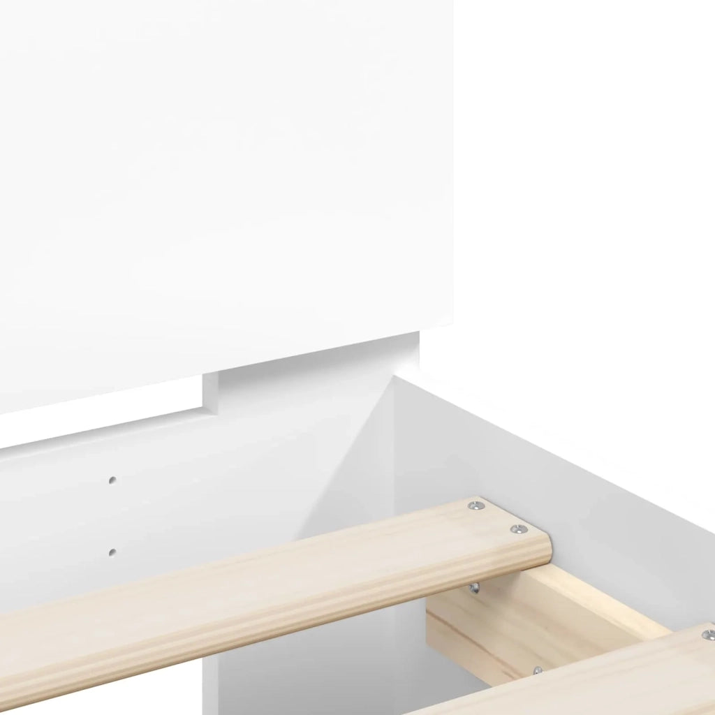 Struttura del letto Bianco Legno ingegnerizzato 8009011