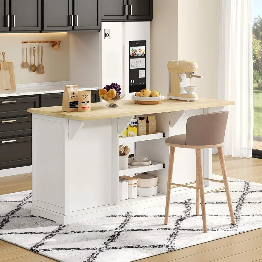 Credenza Cucina con Cassetti e Ripiani ¨C MINIMAL ¨C Bianco 150x65x75