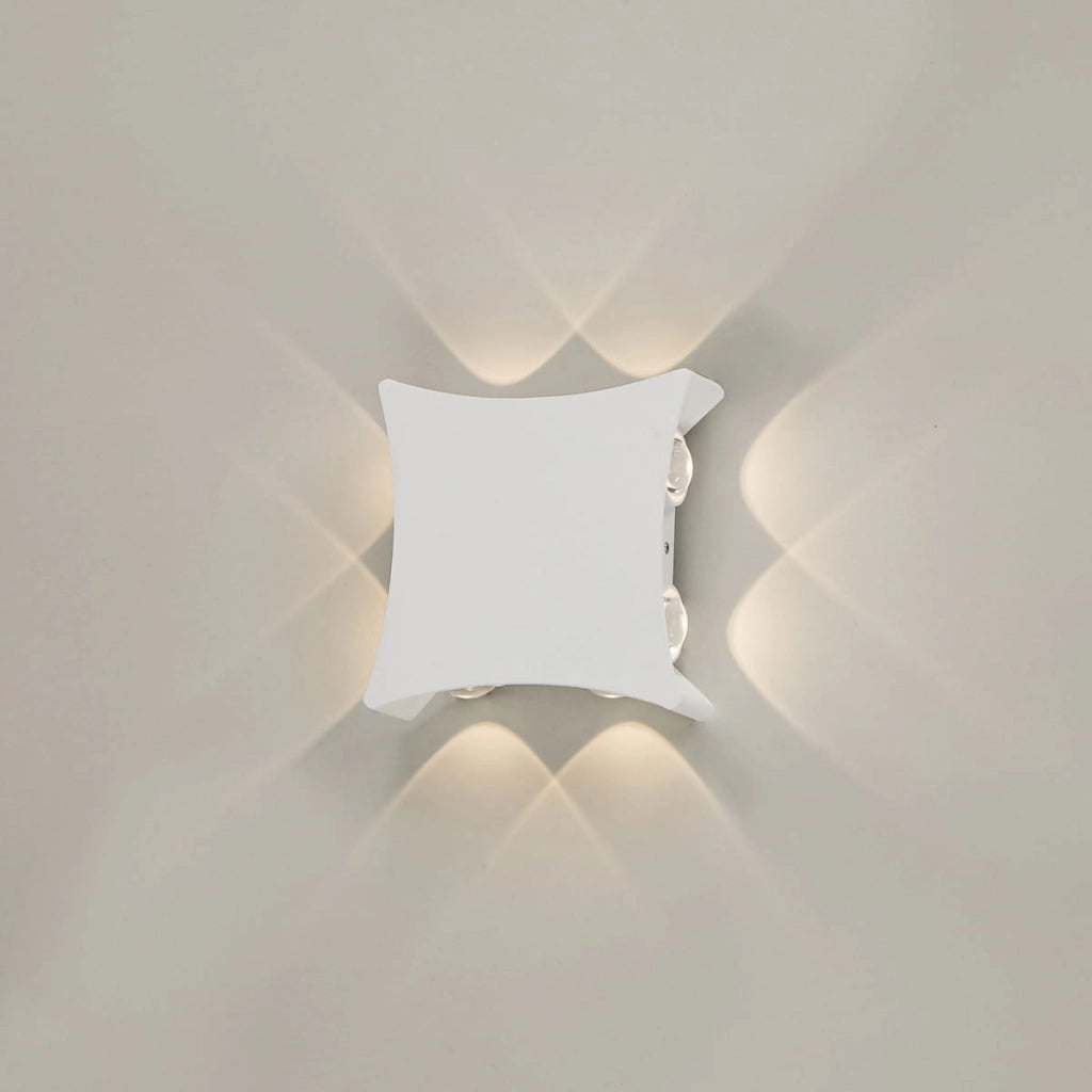 Applique esterna Italux Pensa LED 8 luci IP54 bianca