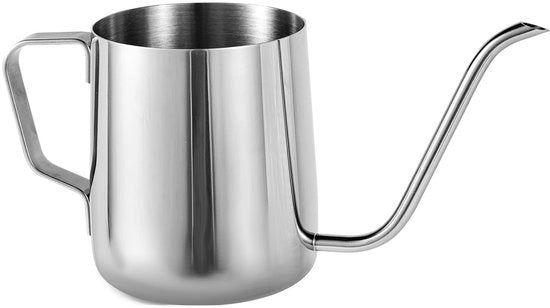 Giardiniere in acciaio inossidabile 350ml - piccola giardiniere - lunga canna - per interno/esterno - dimensioni 18,5x9x7cm