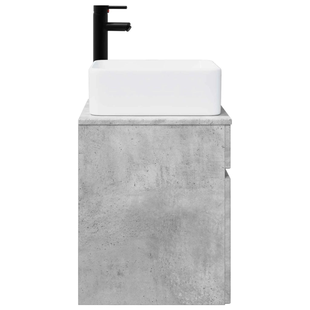 Mobile Lavabo | Armadio Lavabo da parete Grigio Cemento 49 x 41 x 63 cm