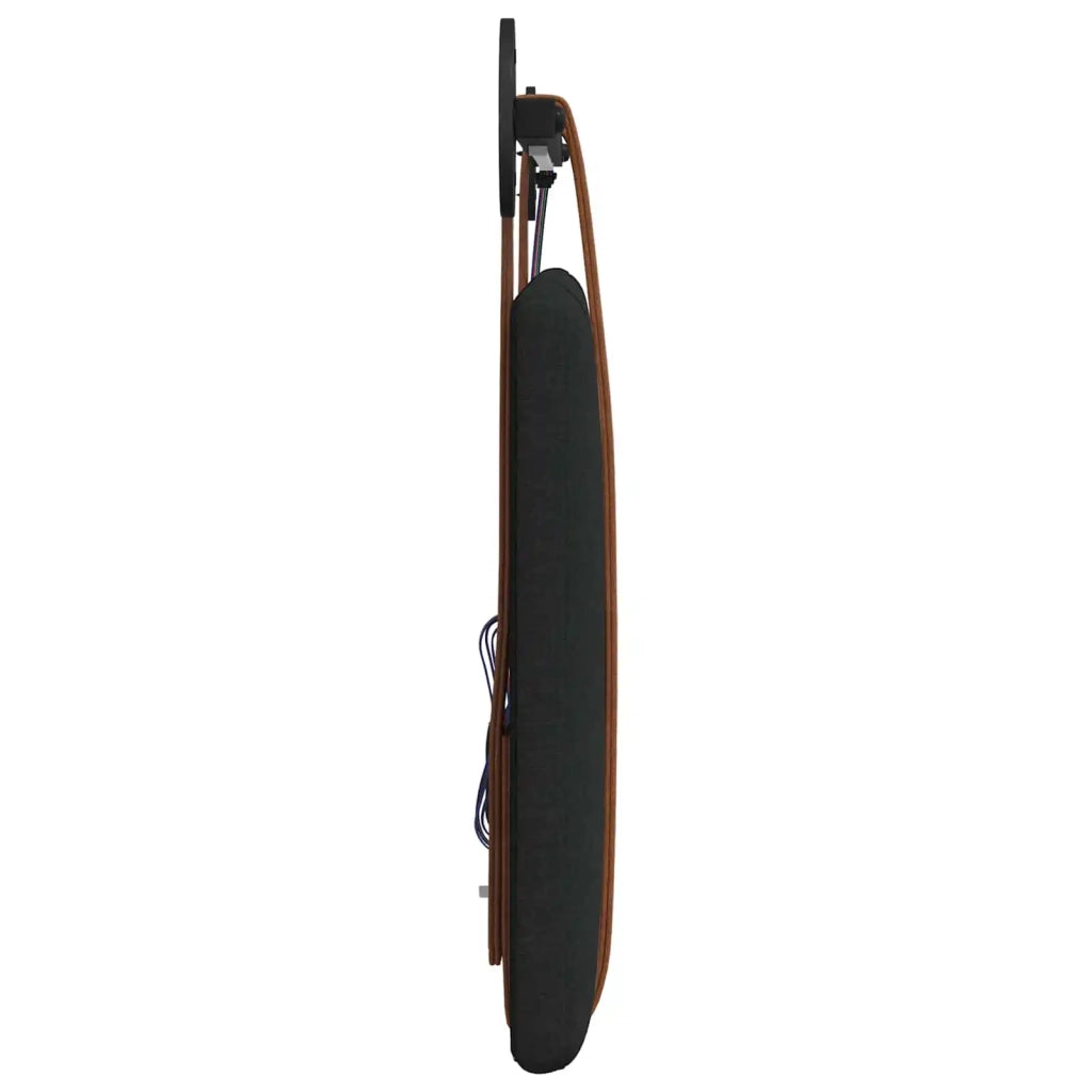 Testiera sospesa Con luce LED Nero PU Antico 3423836