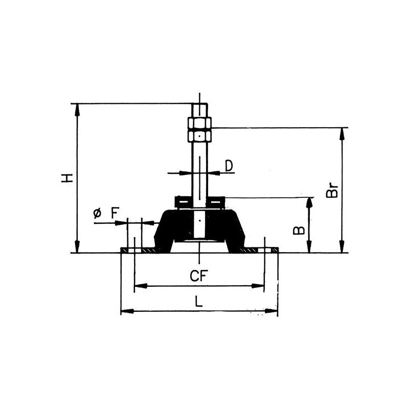 SUPPORTO ELASTICO MM.230X200