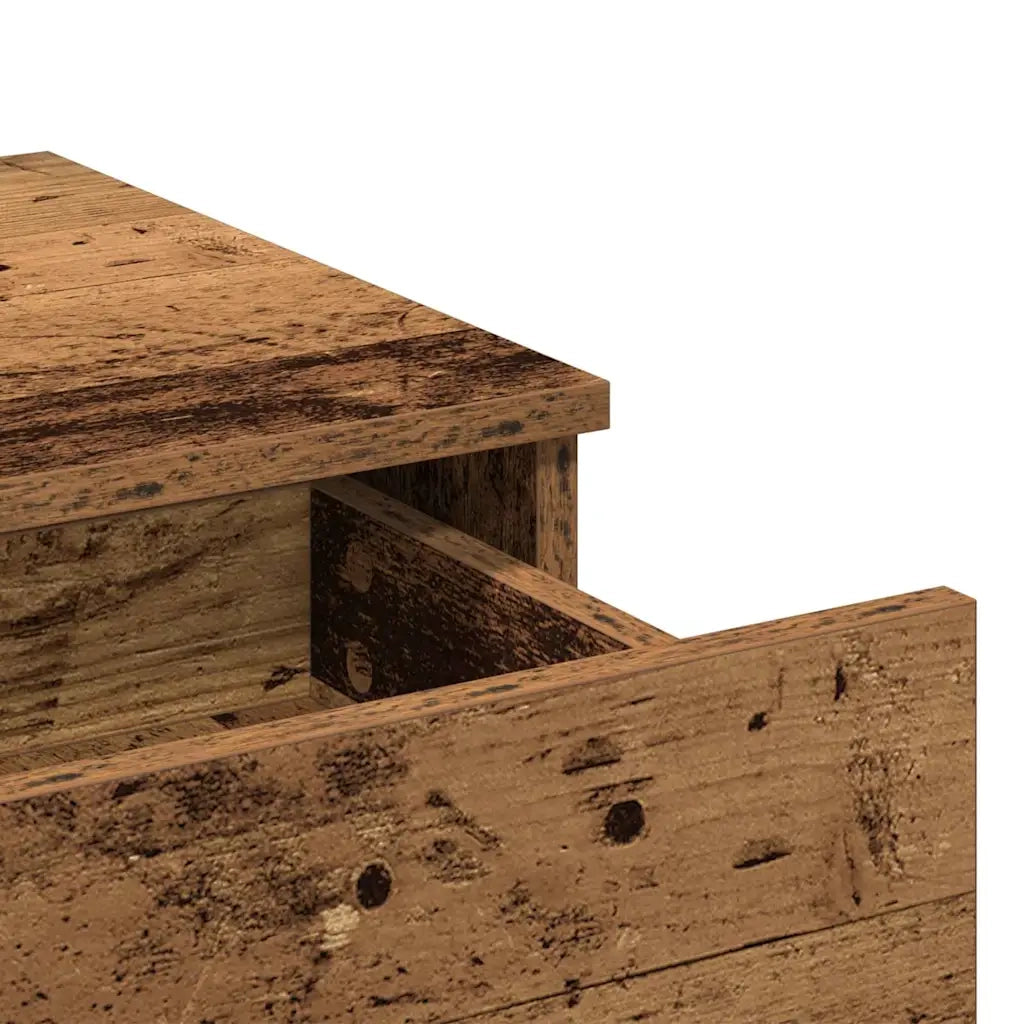 Toeletta | Tavolo da Trucco con cassetto Legno vecchio 100 x 40 x 120 cm