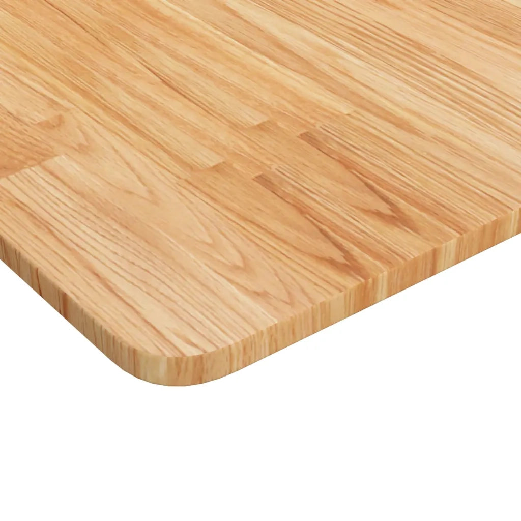 Piano Bagno Marrone Chiaro 80x40x1,5cm Legno Massello Trattato CFW5117028
