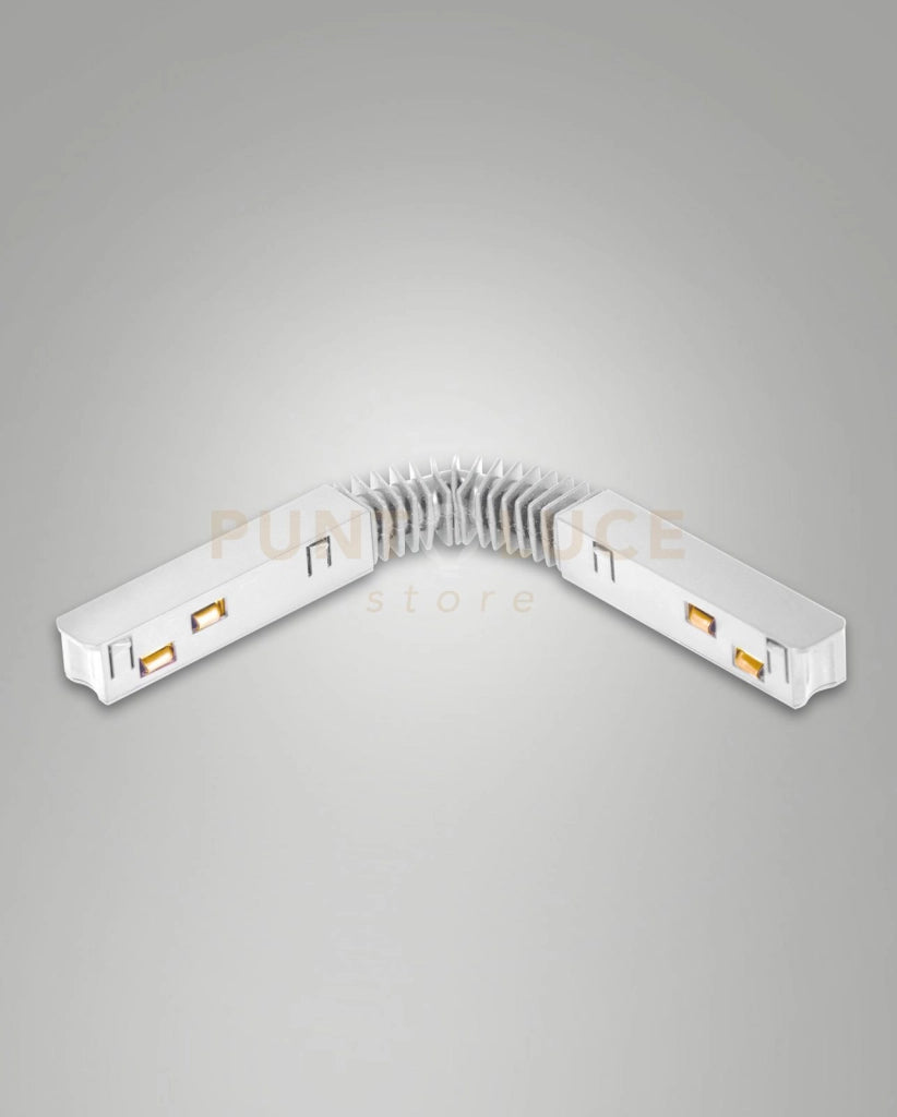 GIUNTO ELETTRICO FLEX PER BINARIO 48V BIANCO PER TRACK 2,74CM