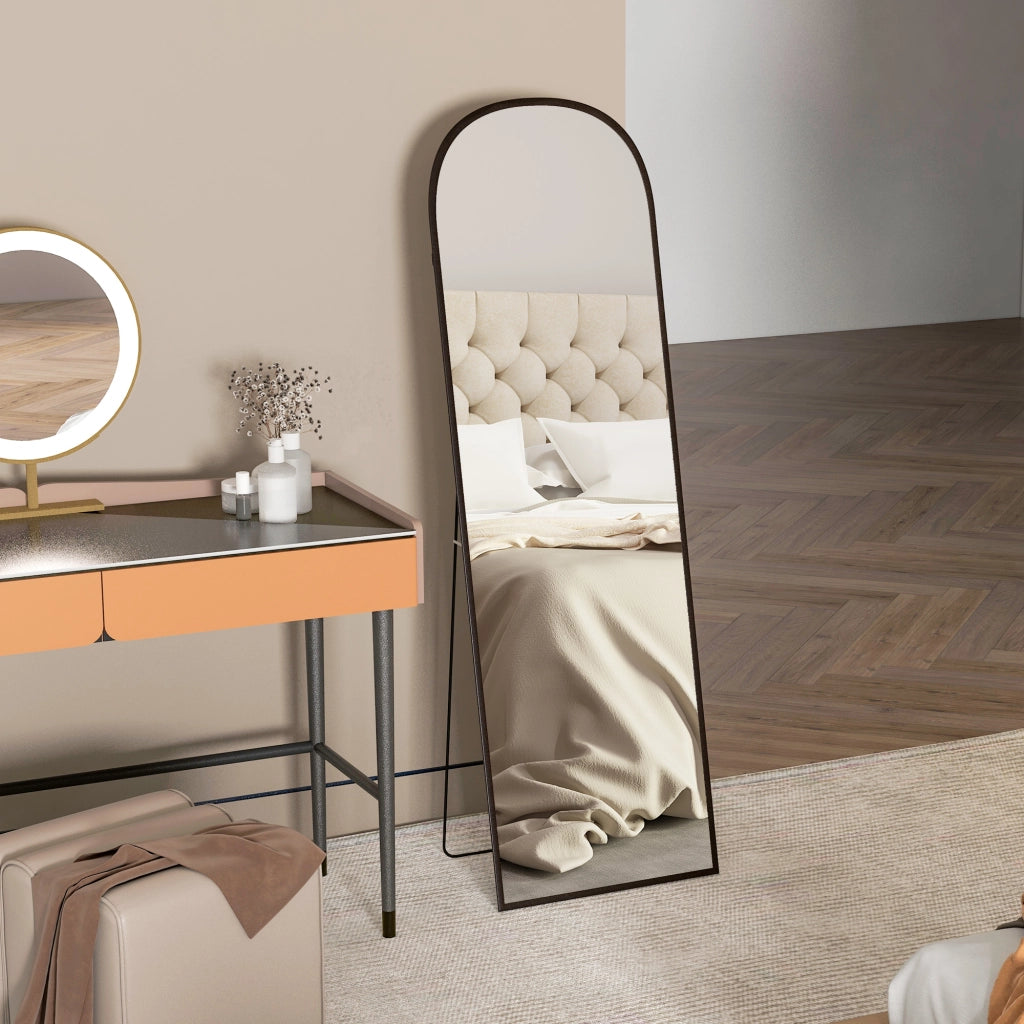 Specchio da Terra Intero Corpo ¨C Xylo ¨C Design Moderno Nero 50x161,5 cm