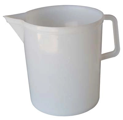 BOCCALE GRADUATO STEFANPLAST - PP BIANCO LT 3- 10 pezzi
