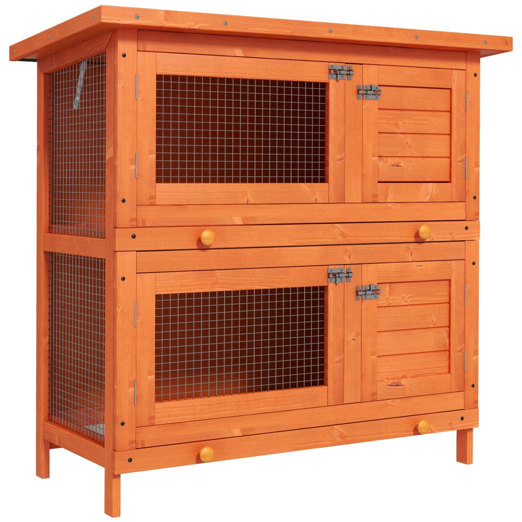 Gabbia per conigli a doppio livello ¨C zephmum ¨C 90x45x90 cm