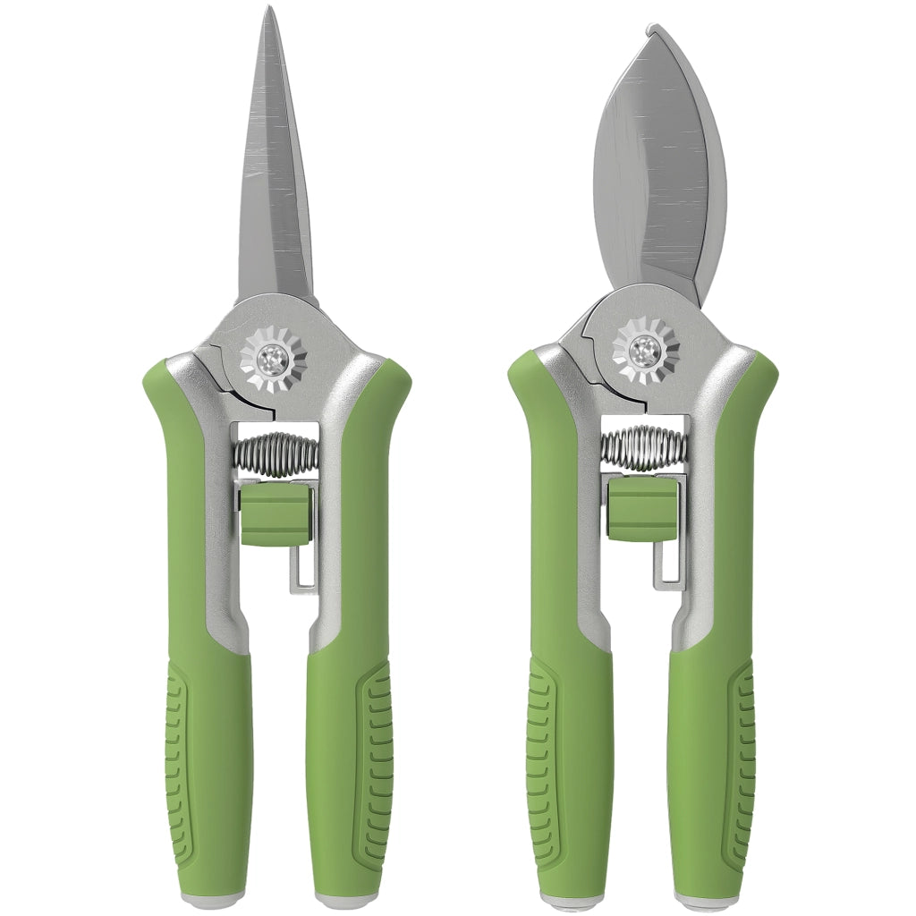 Set Giardinaggio 2 Pezzi ¨C Minimal ¨C Acciaio Inox Verde+Argento