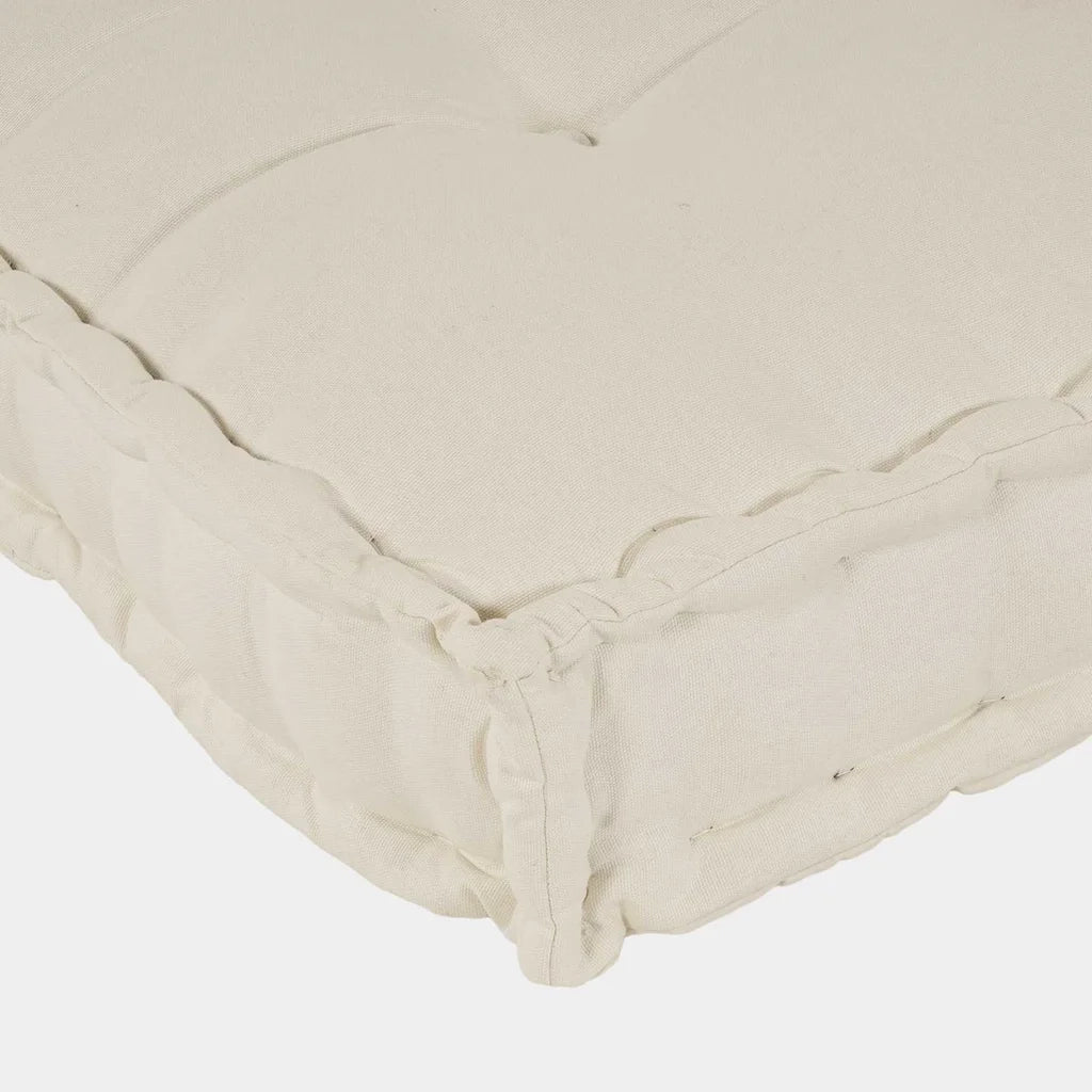 vidaXL Cuscino per Divano Pallet 2 pcs Crema Tessuto
