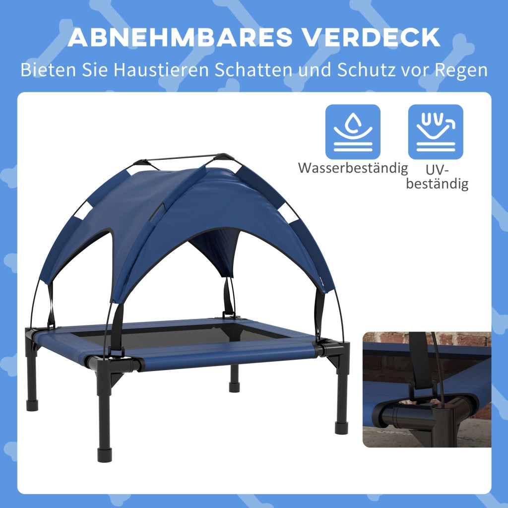 Cuccia per Cane con Tetto ¨C Minimal ¨C Blu Scuro 76x61x69.5 cm