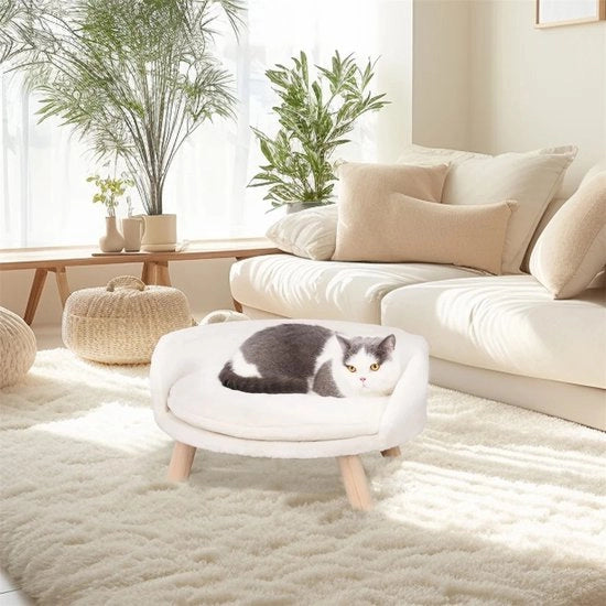 Cuscino per Cani e Gatti - Impermeabile - Lavabile - Plush - Dimensioni L - 61,5 x 32,8 cm