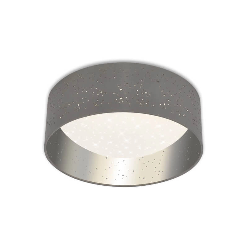 Luce a soffitto a LED Stea Scello, Ø 32 cm, 12 W, grigio-silver