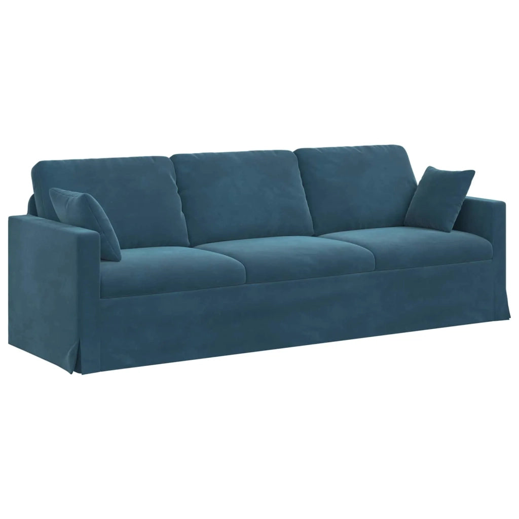 Divano Blu 228 x 78 x 80 cm Velluto 42024448