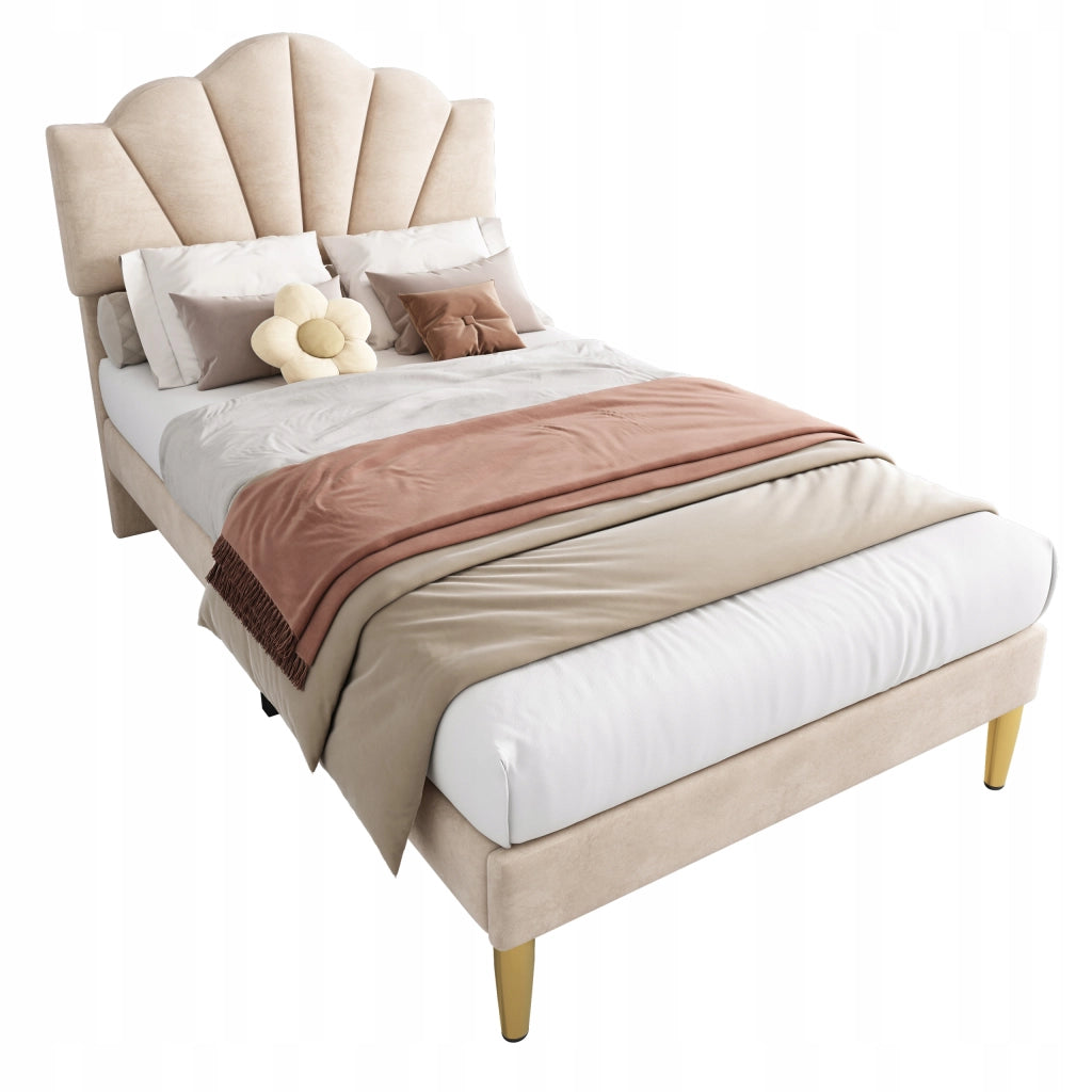 Letto imbottito regolabile - Xylo - 90x200 - Beige