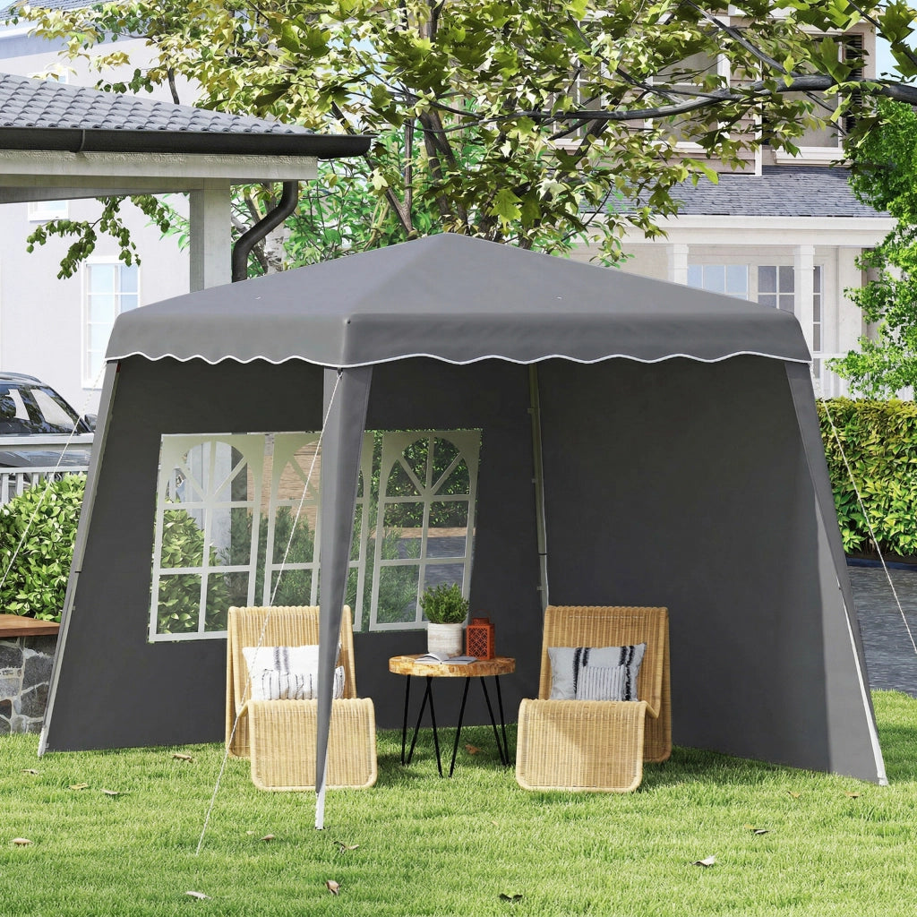 Gazebo Pieghevole Pop-up ¨C Minimal ¨C Grigio 2.89x2.89m