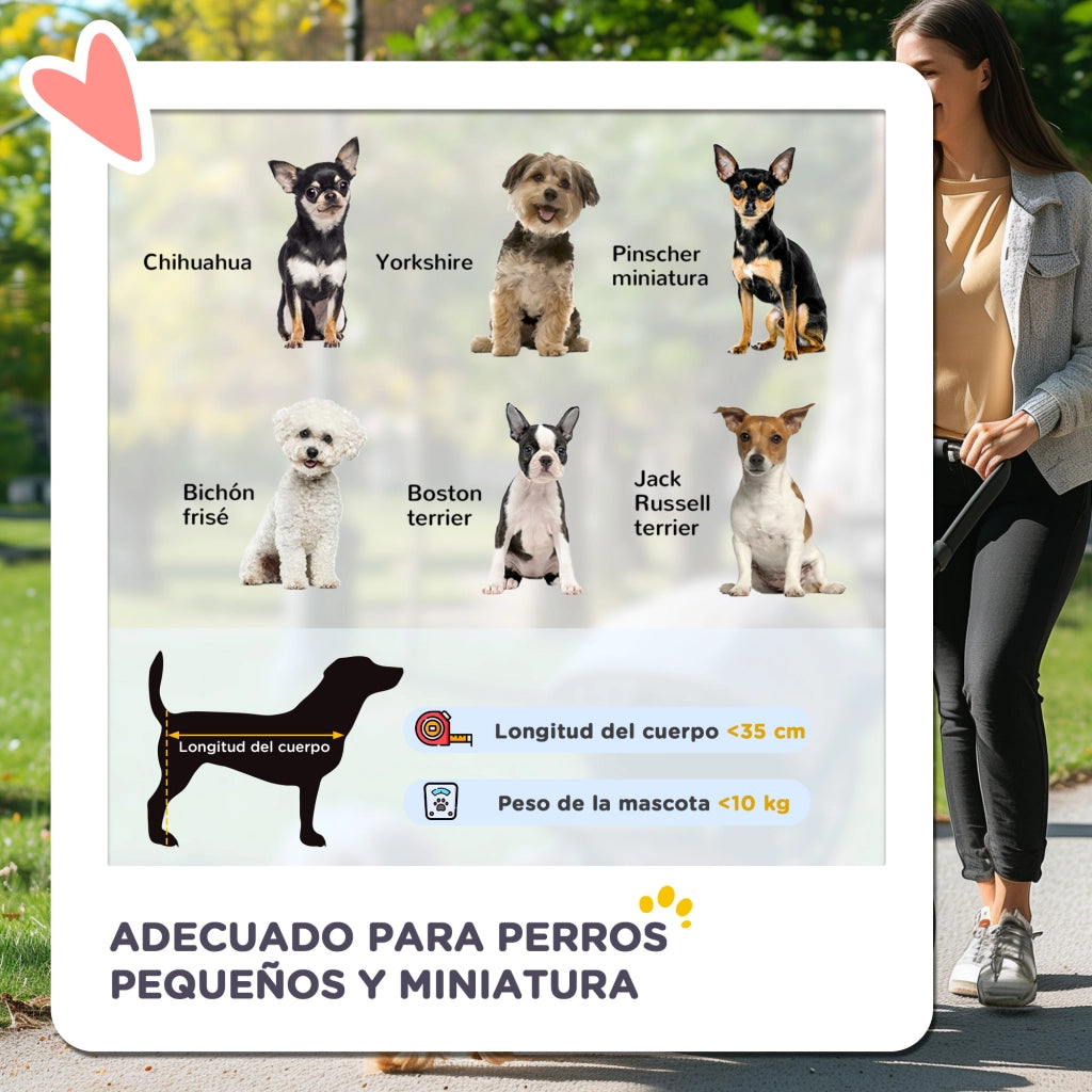 Carrello per Cani Piccoli 3 in 1 ¨C Xylo ¨C Rimovibile con Cestino e Cuscino Nero