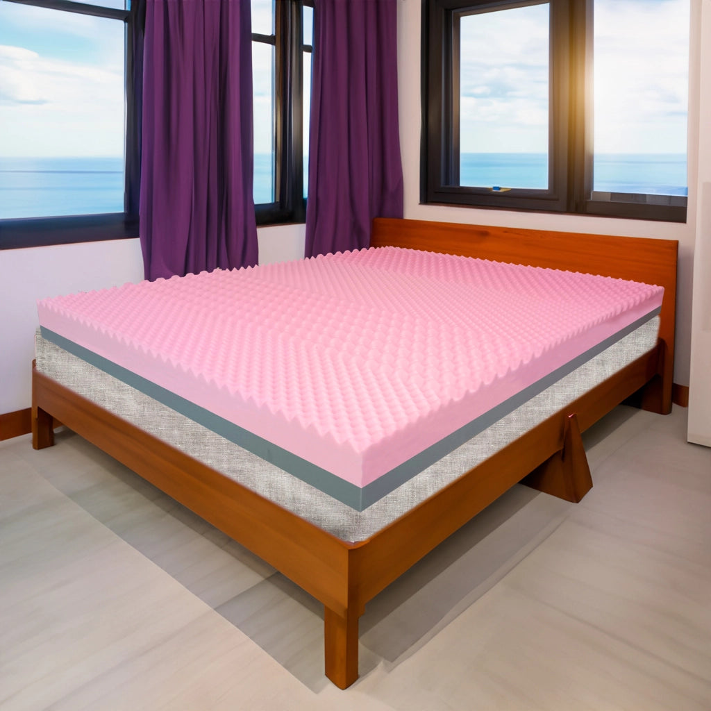Topper MEMORY + Topper rigido ORTOPEDICO ALTO 10 cm | TOPPER MEMORY e RIGIDO matrimoniale 180X190 Cm | Topper senza tessuto di rivestimento CAPOVOLGIBILE- MOD. SENSE H10