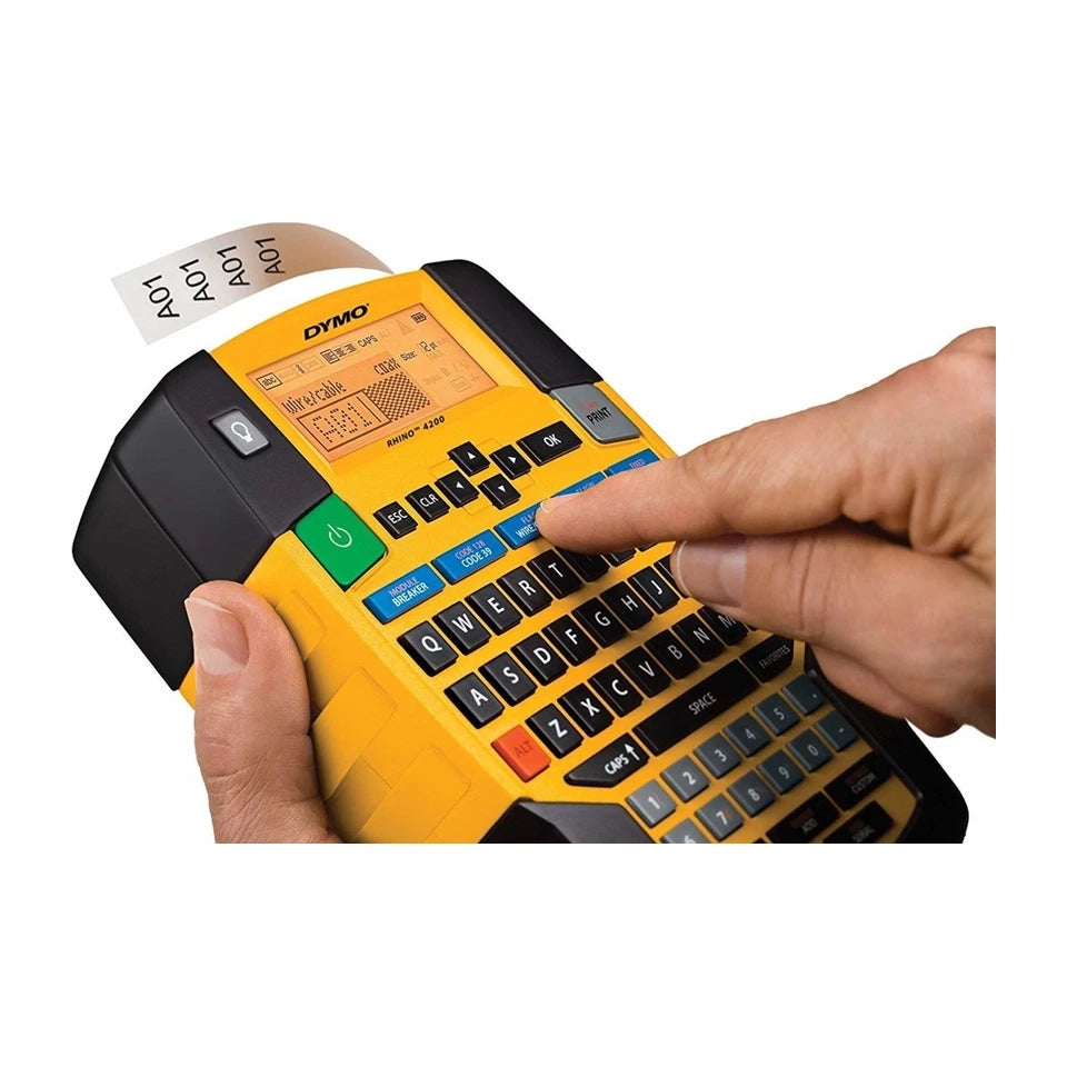 Stampante per etichette DYMO Rhino 4200 a trasferimento termico Wireless QWERTY