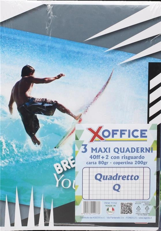 PIGNA QUADERNI A4 40FG 3PZ RIGATURA Q