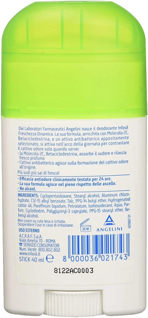 INFASIL DEODORANTE STICK DOCCIA FRESH FORMATO DA 40 ML