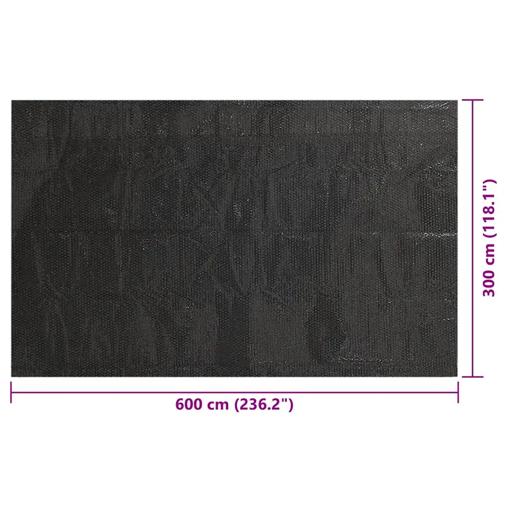 Copertura per Piscina Nera 600x300 cm PE 92168