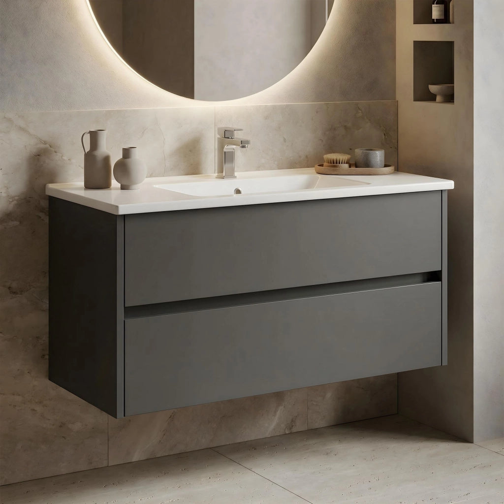 Mobile lavabo "Arno 100" - 100 x 45 x 52 cm - Antracite