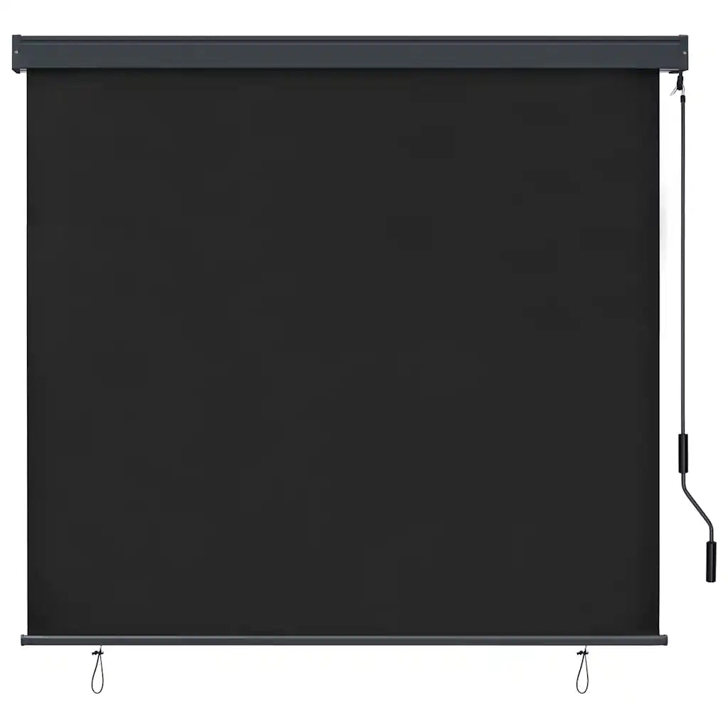 Tenda a rullo Rigato Antracite 180 x 250 cm Tessuto e Alluminio 362084