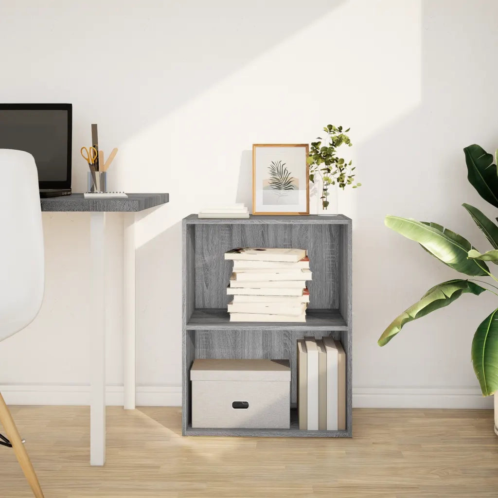 Libreria Grigio Sonoma 60x30x77 cm in Legno Multistrato 857895