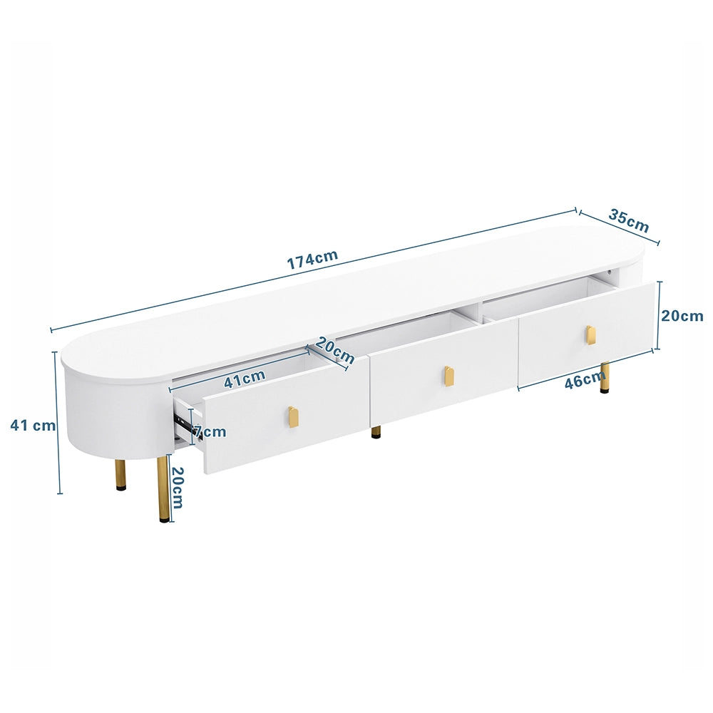 Set salone luxury - Xylo - Mobile TV+tavolino con cassetti