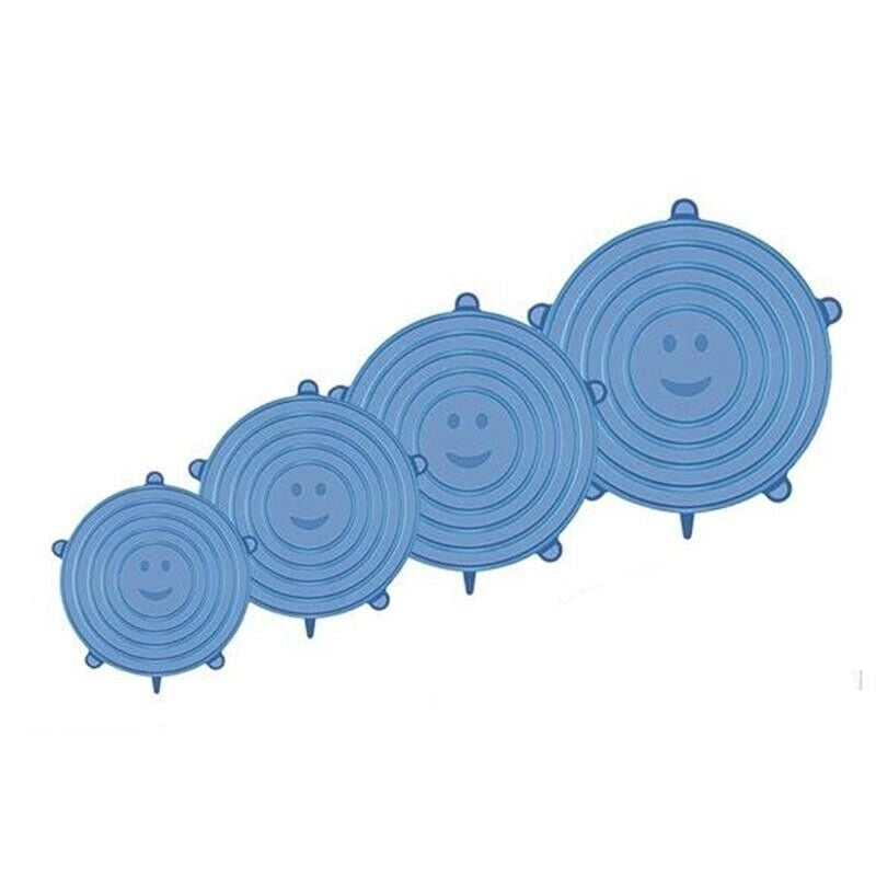 MAURY'S SET DA  4 COPERCHI IN SILICONE PER CONTENITORI  DIAMETRO 7-10-12-20 CM