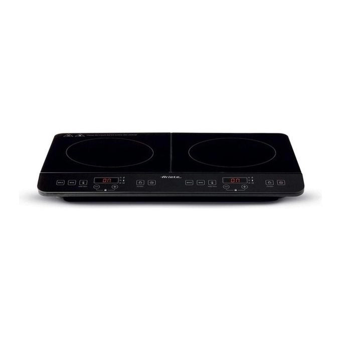 Ariete 1998 Piano cottura a induzione portatile doppio 58 cm 2 zone 3500W 12 livelli di potenza Touch Timer vetroceramica colore Nero