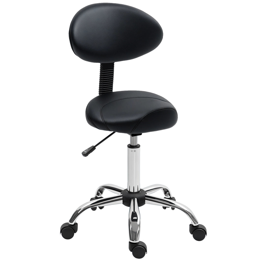 Sgabello da lavoro regolabile in altezza con schienale girevole 360¡ã ¨C Minimal ¨C 83-98 cm