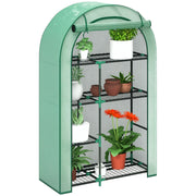 Serra Mini 4 Ripiani Portatile ¨C Minimal ¨C Verde 100x45x160 cm