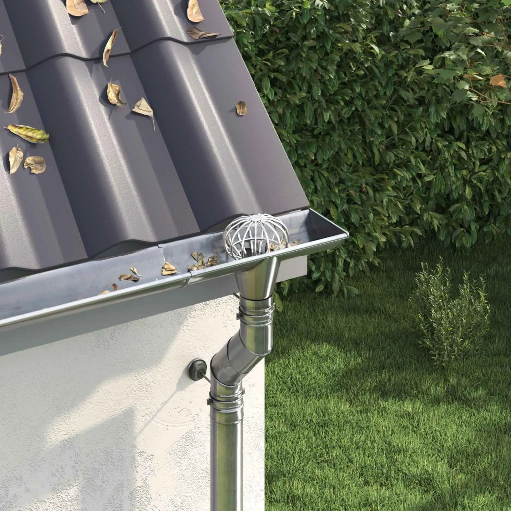 Protezione Foglie per Grondaia 8 pcs Argento 110 mm