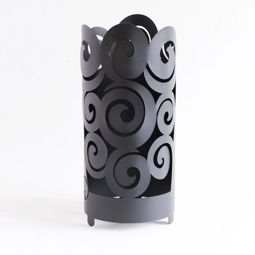 Portaombrelli di design Riccioli Nero