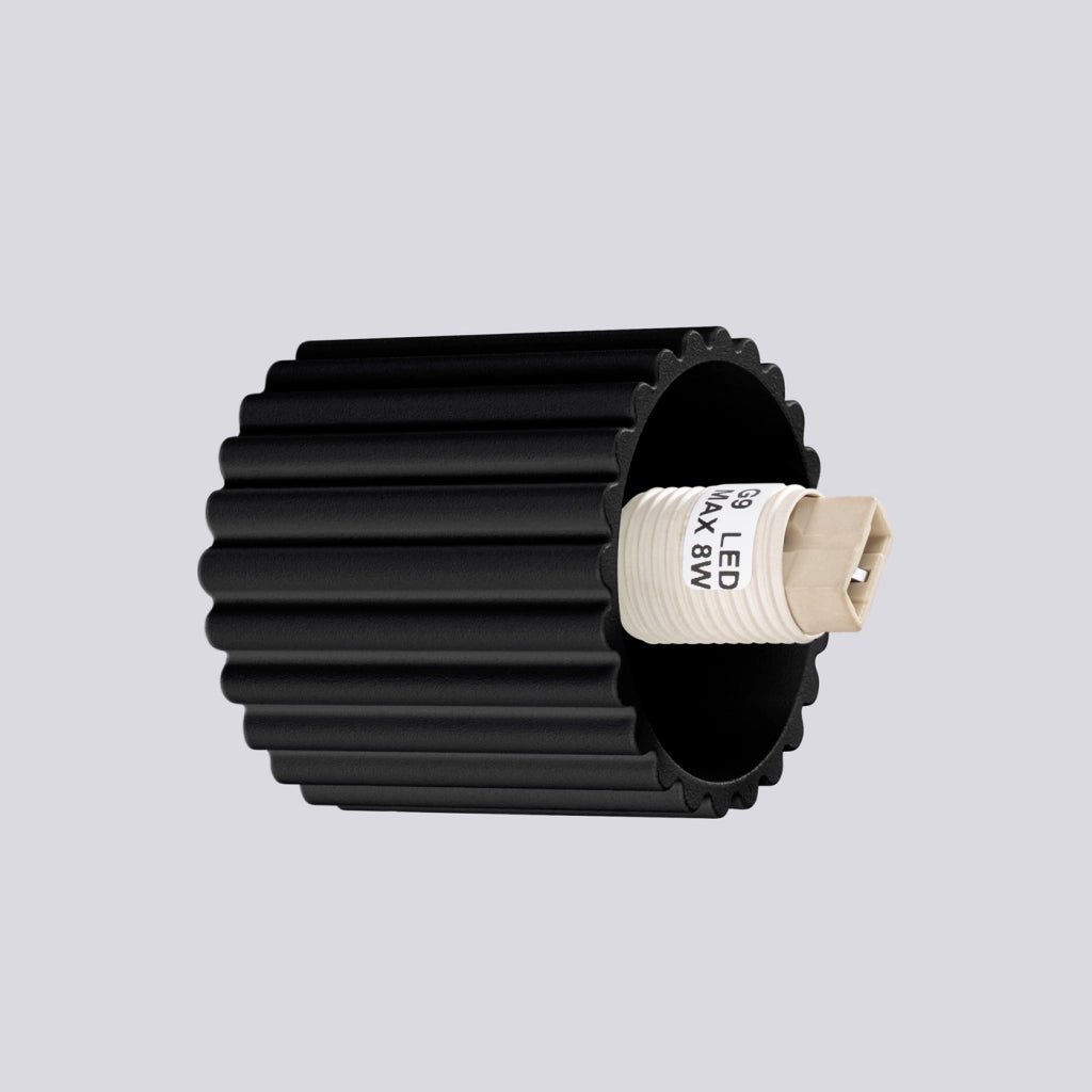 Lampada da parete HALO nera IP44