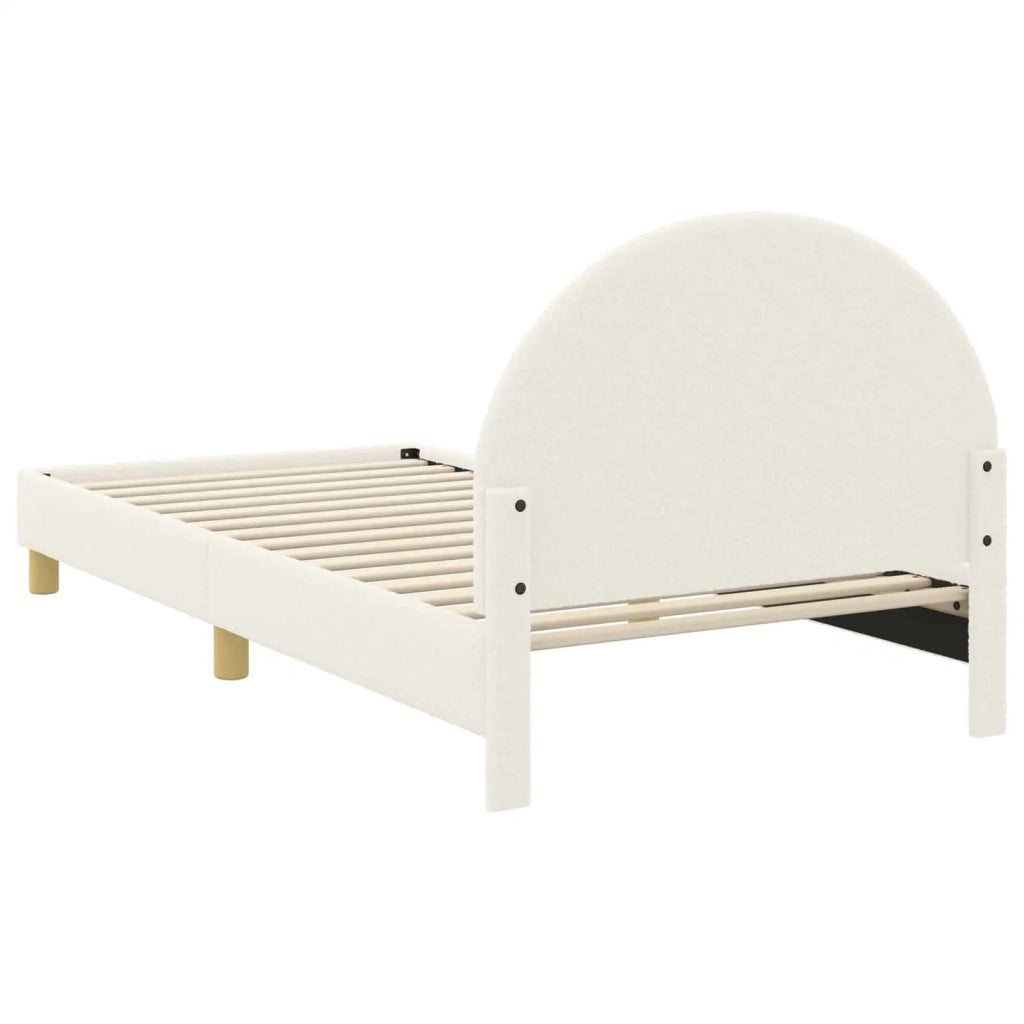 Struttura letto bambini con testata Crema 90 x 200 cm 42011036
