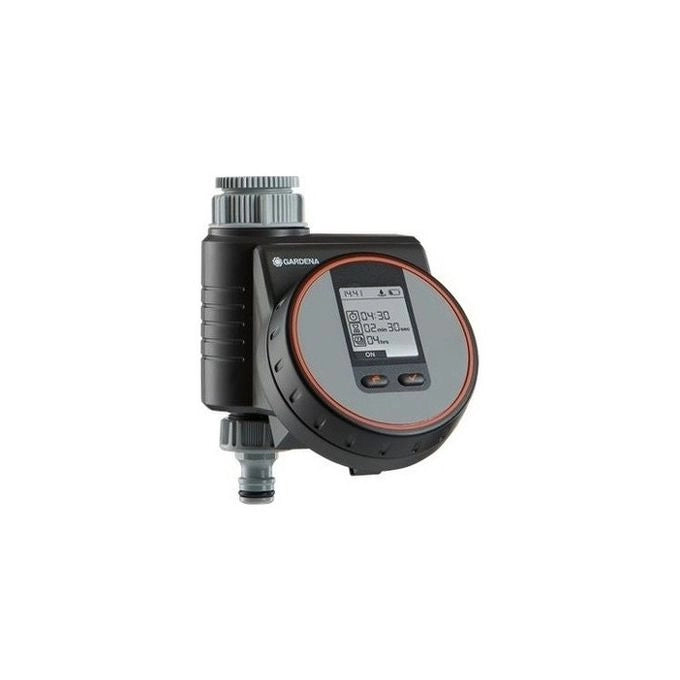 Gardena 1890-20 Computer per Irrigazione Flex Adatto per Sistema di Irrigazione a Pioggia e Goccia Pressione Massima 12 bar Alimentazione 9 V Batteria Colore Nero Grigio