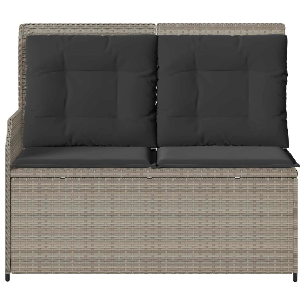 Panchina da giardino Grigio chiaro polyrattan 3394454