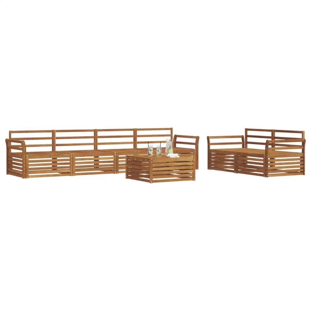 Set di divani da esterno 7 pcs Naturale 3373059