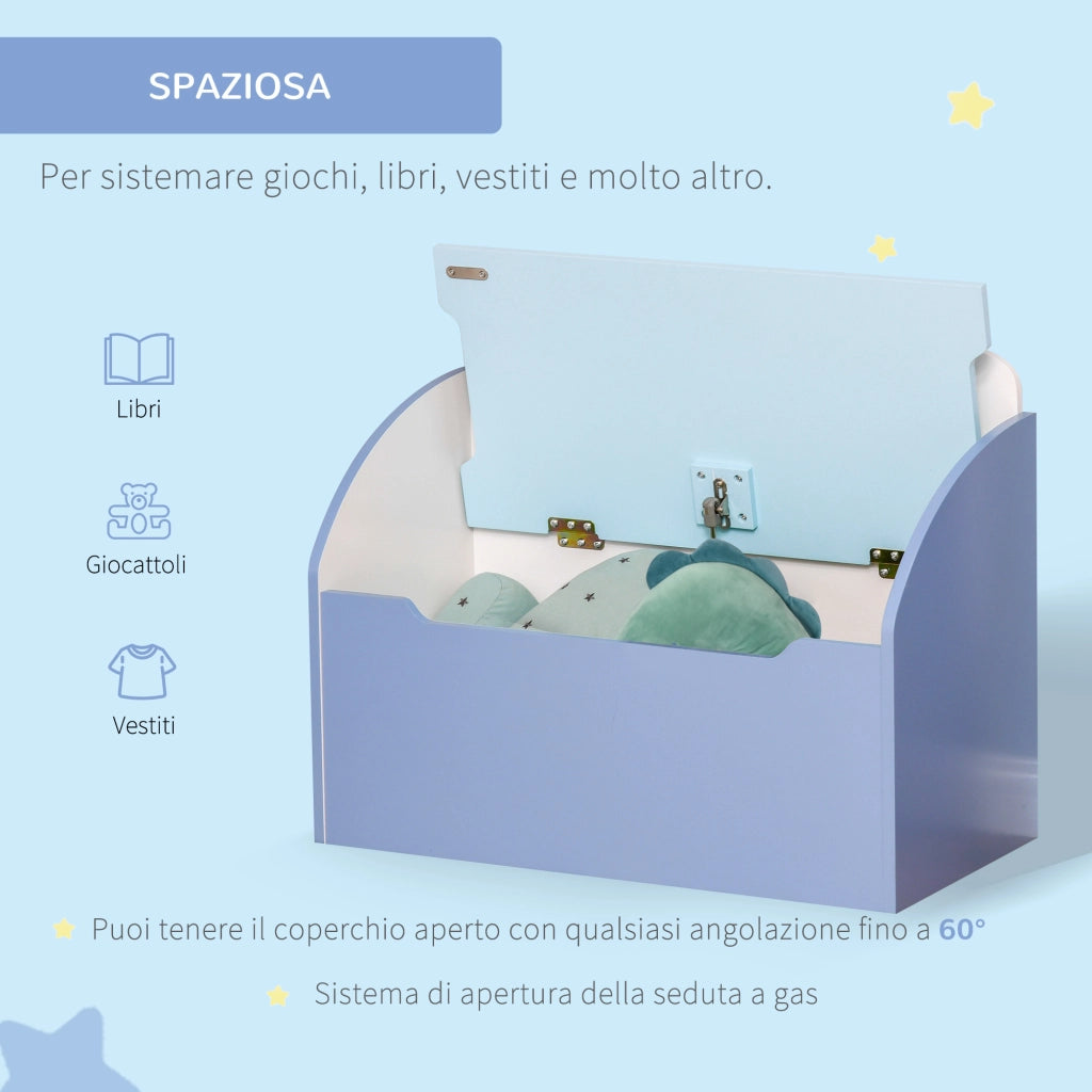 Cassapanca con Cassetti ¨C Minimal ¨C Legno Blu 60x30x50