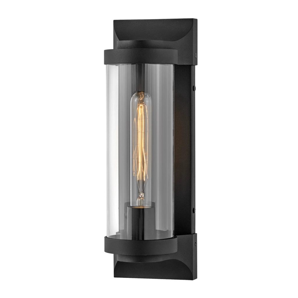 Applique da esterno Pearson nera E27 60W IP44