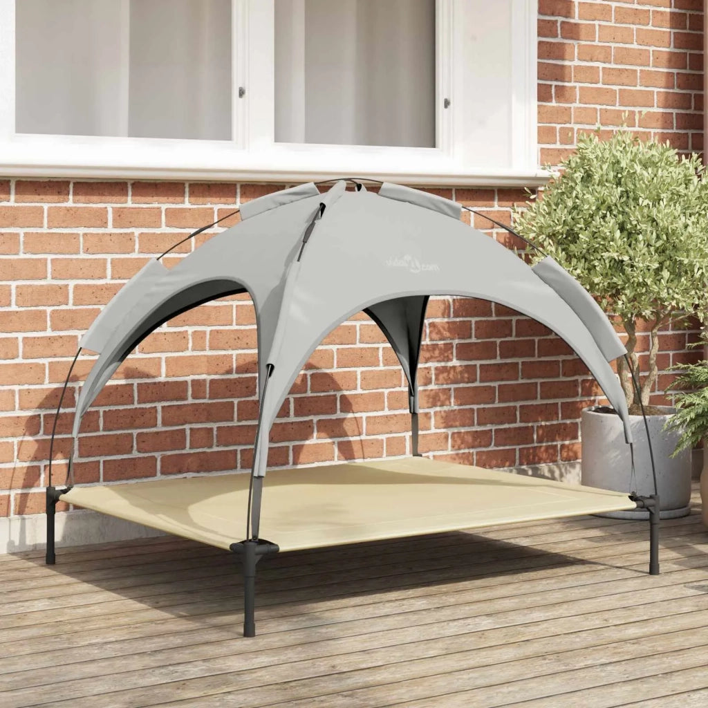Letto per Cani 104 x 86 x 84,5 cm Acciaio Grigio Argento 42008196