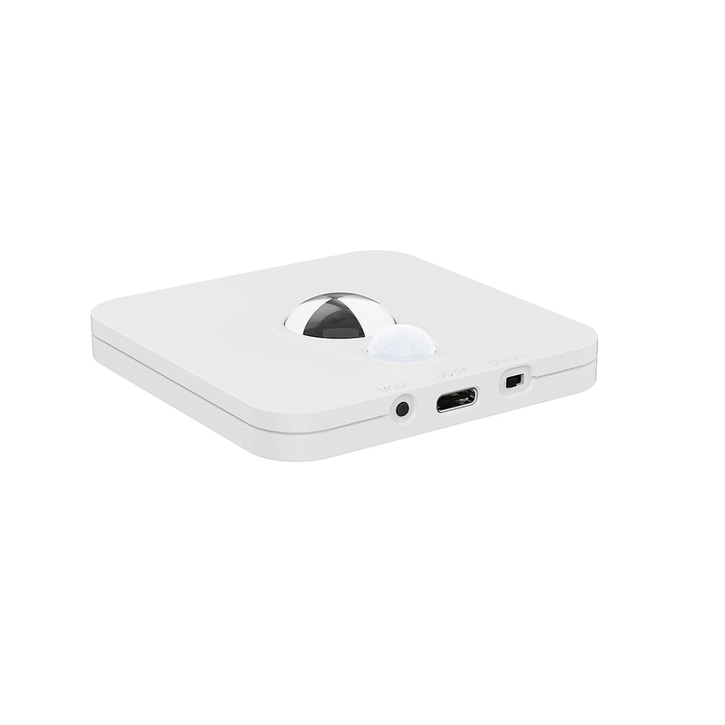Lampada sottopensile bianca quadra con sensore USB-C CCT