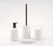 Set accessori bagno bianco