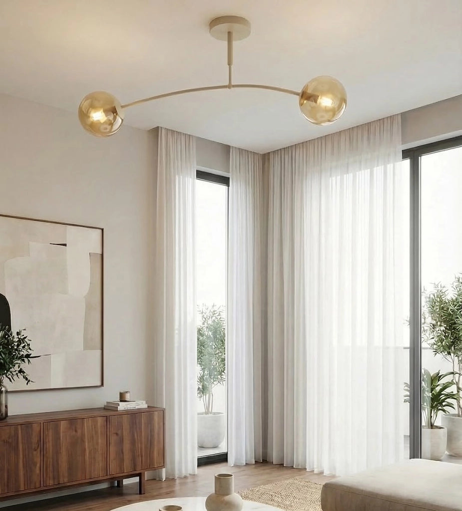Plafoniera PREGOS 2xE14 beige miele Emibig