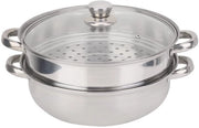 Cottura in acciaio inossidabile - Stoviglie - Stoviglie a vapore 27 cm - Sostenibile e versatile - Adatto per zuppe e verdure - Resistenti al lavastoviglie - Alta qualità.